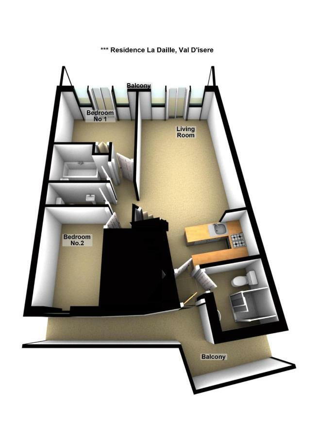 Les Balcons De Bellevarde วาลดีแซร์ ภายนอก รูปภาพ
